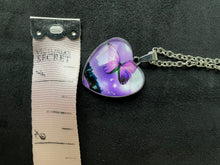 Load image into Gallery viewer, The Fibro Spot Awareness Necklace - Butterfly Under Glass