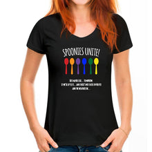 Load image into Gallery viewer, The Fibro Spot 'Spoonies Unite' Tee for Women