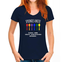 Load image into Gallery viewer, The Fibro Spot 'Spoonies Unite' Tee for Women