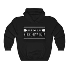 Load image into Gallery viewer, The Fibro Spot &#39;Hope/Cure/Fibromyalgia&#39; Unisex Hoodie
