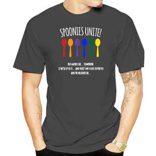 Load image into Gallery viewer, The Fibro Spot &#39;Spoonies Unite&#39; Tee for Men
