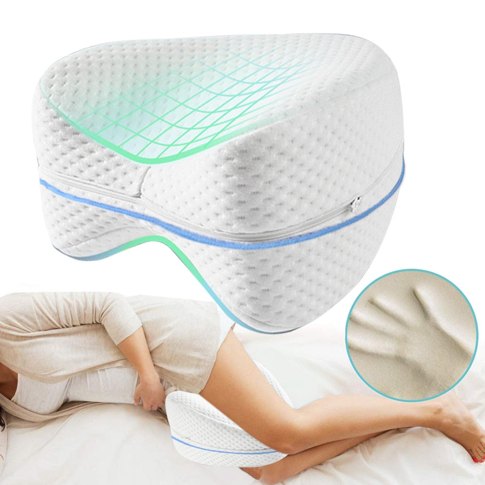 The Fibro Spot Memory Foam Cotton Leg Pillow